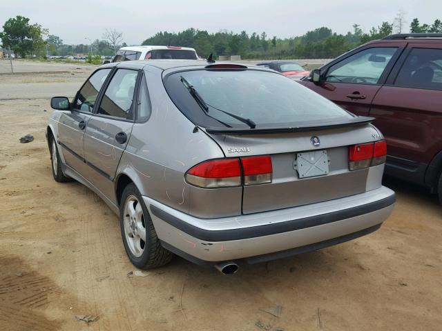 YS3DF55K027015494 - 2002 SAAB 9-3 SE SILVER photo 3