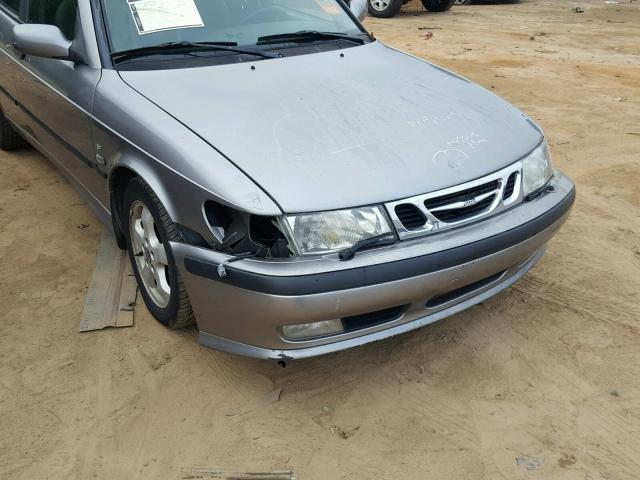 YS3DF55K027015494 - 2002 SAAB 9-3 SE SILVER photo 9