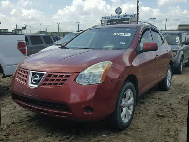 JN8AS58T58W022387 - 2008 NISSAN ROGUE S RED photo 2