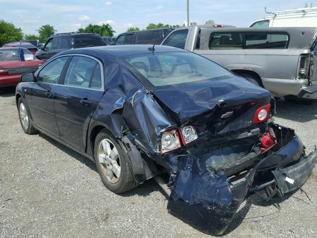 1G1ZG57B084222493 - 2008 CHEVROLET MALIBU LS BLUE photo 3