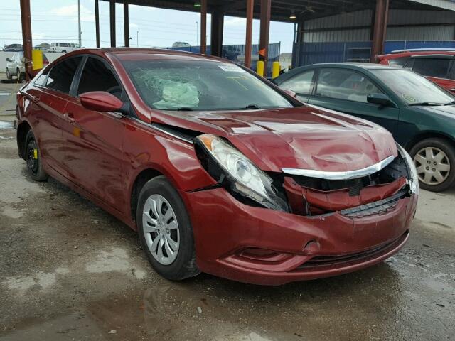 5NPEB4AC3BH148651 - 2011 HYUNDAI SONATA GLS RED photo 1