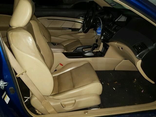 1HGCS22838A008817 - 2008 HONDA ACCORD EXL BLUE photo 5