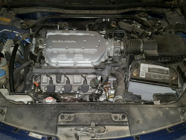 1HGCS22838A008817 - 2008 HONDA ACCORD EXL BLUE photo 7