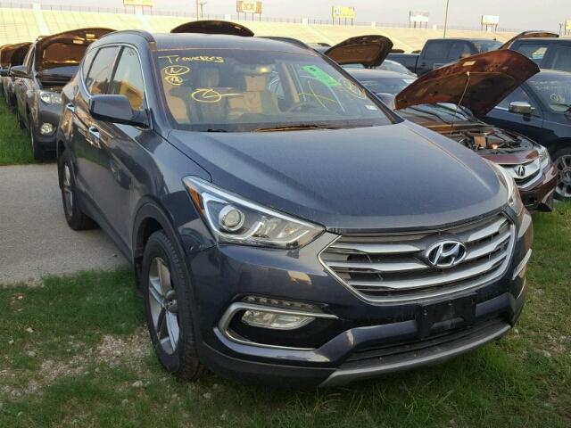 5NMZU3LB3HH033693 - 2017 HYUNDAI SANTA FE S BLUE photo 1