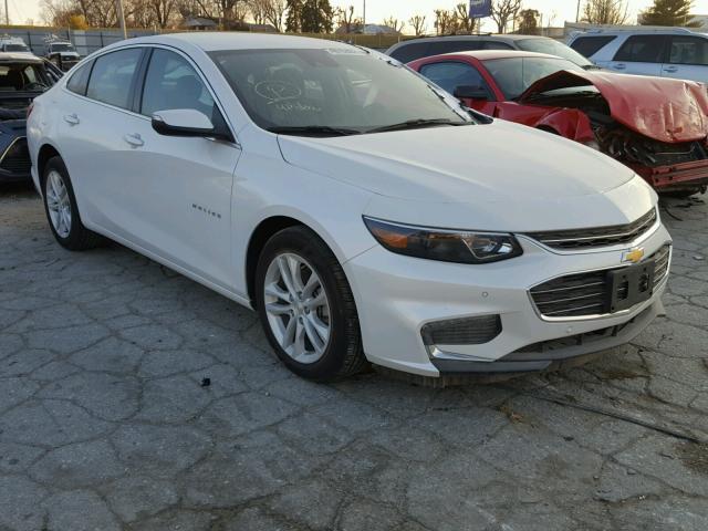 1G1ZE5ST7HF222341 - 2017 CHEVROLET MALIBU LT WHITE photo 1