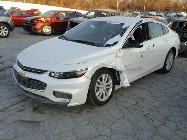 1G1ZE5ST7HF222341 - 2017 CHEVROLET MALIBU LT WHITE photo 2