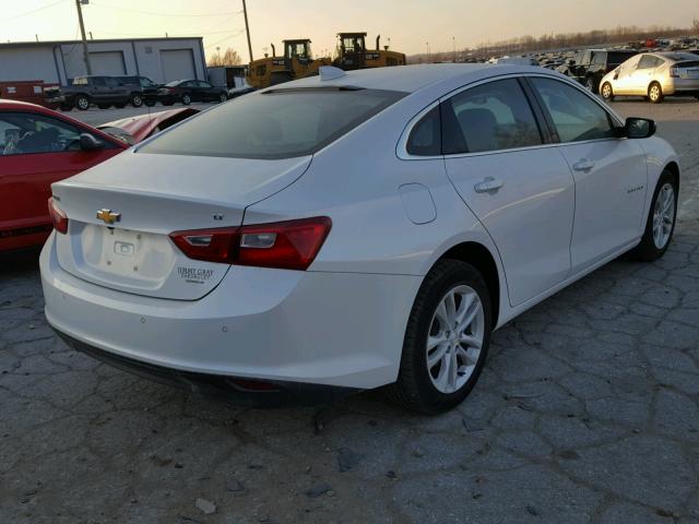 1G1ZE5ST7HF222341 - 2017 CHEVROLET MALIBU LT WHITE photo 4