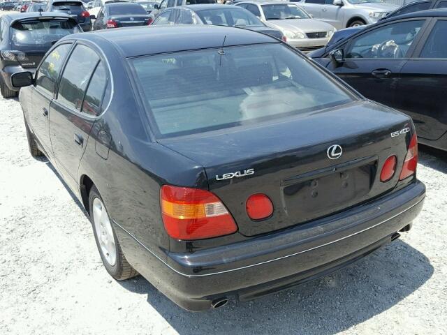 JT8BH68X3W0010423 - 1998 LEXUS GS 400 BLACK photo 3