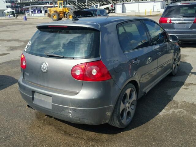 WVWHV91K28W209595 - 2008 VOLKSWAGEN GTI GRAY photo 4