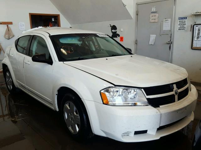 1B3CC4FB3AN185610 - 2010 DODGE AVENGER SX WHITE photo 1