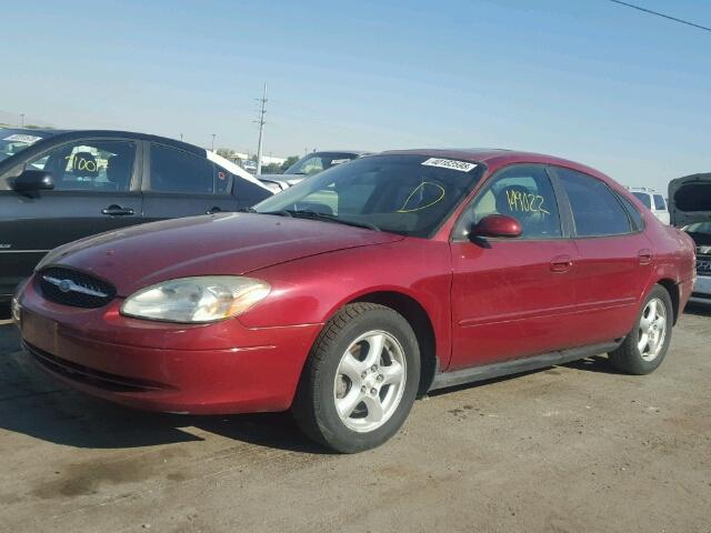 1FAFP55U12A254706 - 2002 FORD TAURUS SES RED photo 2