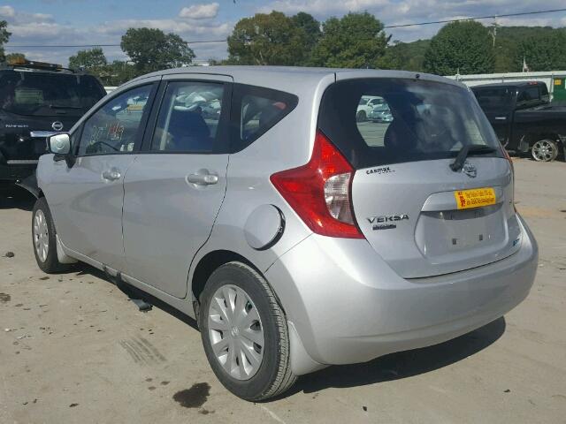 3N1CE2CP4FL350703 - 2015 NISSAN VERSA NOTE SILVER photo 3