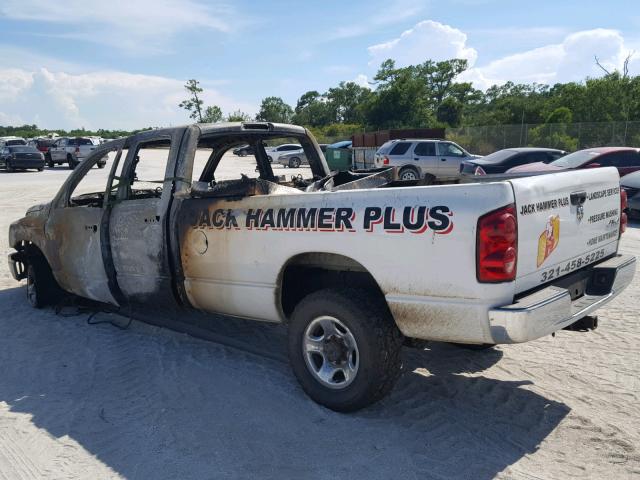 3D7KS28A58G219206 - 2008 DODGE RAM 2500 S WHITE photo 3