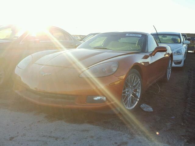 1G1YY25U375114244 - 2007 CHEVROLET CORVETTE ORANGE photo 2