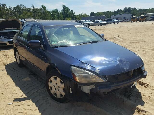 1HGCM56323A053458 - 2003 HONDA ACCORD LX BLUE photo 1