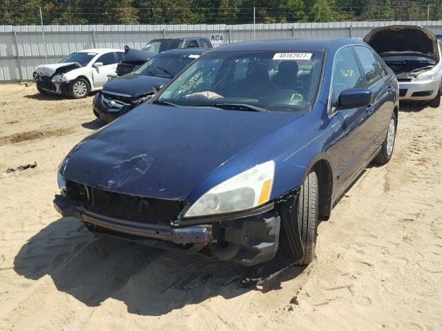 1HGCM56323A053458 - 2003 HONDA ACCORD LX BLUE photo 2