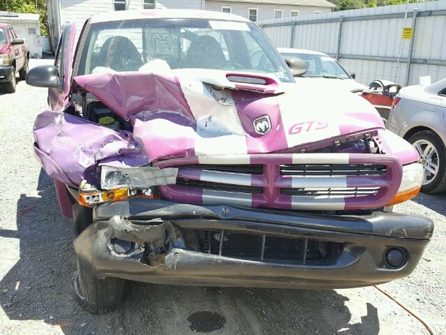 1B7GG26X5VS188293 - 1997 DODGE DAKOTA PURPLE photo 7