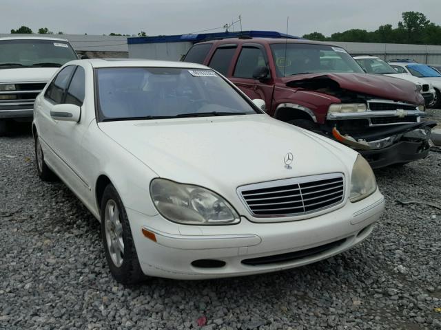 WDBNG75J02A278257 - 2002 MERCEDES-BENZ S500 WHITE photo 1