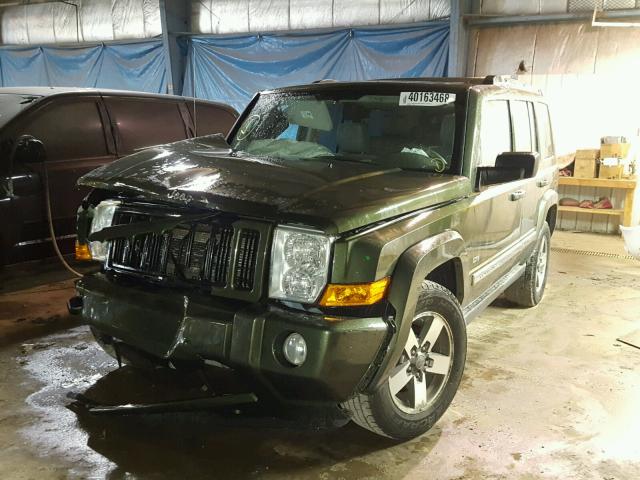 1J8HG48K96C310627 - 2006 JEEP COMMANDER GREEN photo 2