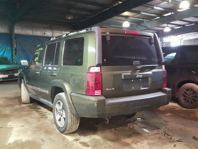 1J8HG48K96C310627 - 2006 JEEP COMMANDER GREEN photo 3