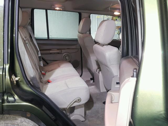 1J8HG48K96C310627 - 2006 JEEP COMMANDER GREEN photo 6