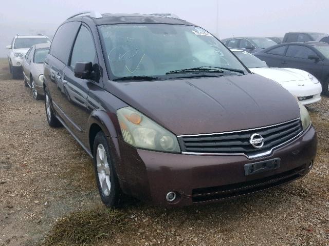 5N1BV28U87N107772 - 2007 NISSAN QUEST BROWN photo 1