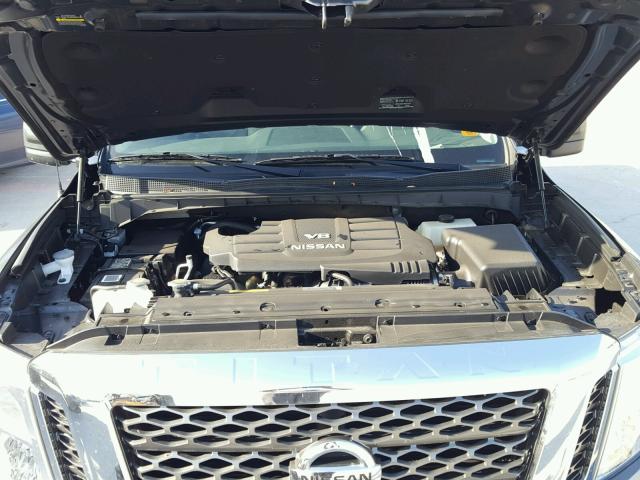 1N6AA1E59HN567945 - 2017 NISSAN TITAN SV GRAY photo 7