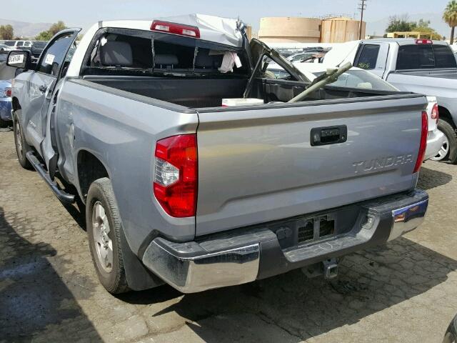 5TFRM5F19GX099833 - 2016 TOYOTA TUNDRA DOU SILVER photo 3