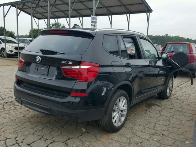 5UXWZ7C35H0X42645 - 2017 BMW X3 SDRIVE2 BLACK photo 4