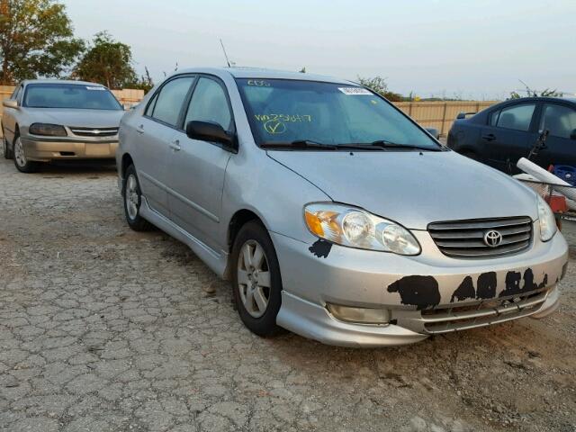 1NXBR32E24Z256417 - 2004 TOYOTA COROLLA CE SILVER photo 1