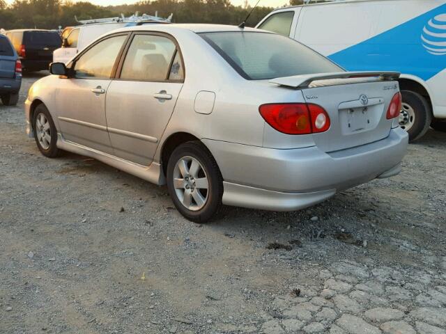 1NXBR32E24Z256417 - 2004 TOYOTA COROLLA CE SILVER photo 3