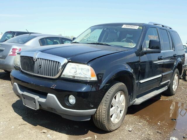 5LMEU78H43ZJ01953 - 2003 LINCOLN AVIATOR BLACK photo 2