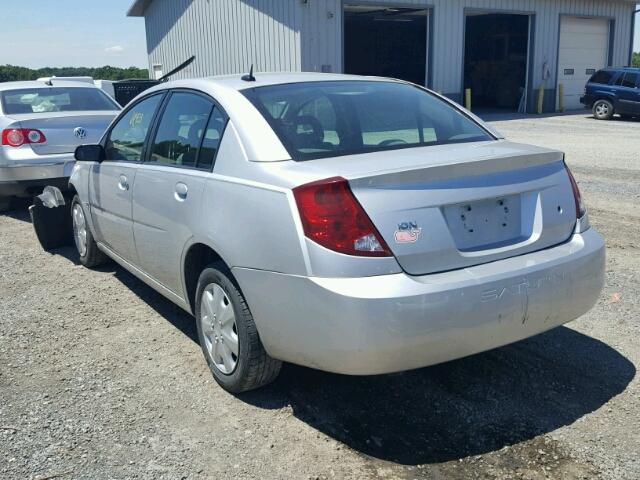 1G8AJ58F67Z172962 - 2007 SATURN ION LEVEL SILVER photo 3
