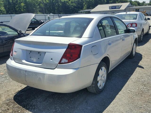 1G8AJ58F67Z172962 - 2007 SATURN ION LEVEL SILVER photo 4