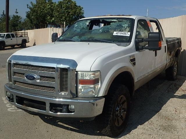 1FTWW31R18EB61575 - 2008 FORD F350 SRW S WHITE photo 2