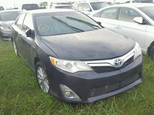 4T1BD1FK0CU022164 - 2012 TOYOTA CAMRY HYBR BLACK photo 1