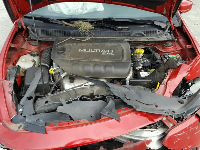 1C3CDFBB6ED674905 - 2014 DODGE DART SXT RED photo 7