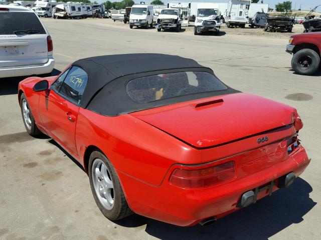 WP0CA2966NS840261 - 1992 PORSCHE 968 RED photo 3