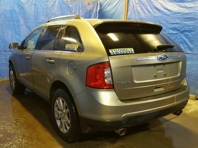 2FMDK4KC5CBA83644 - 2012 FORD EDGE LIMIT GREEN photo 3