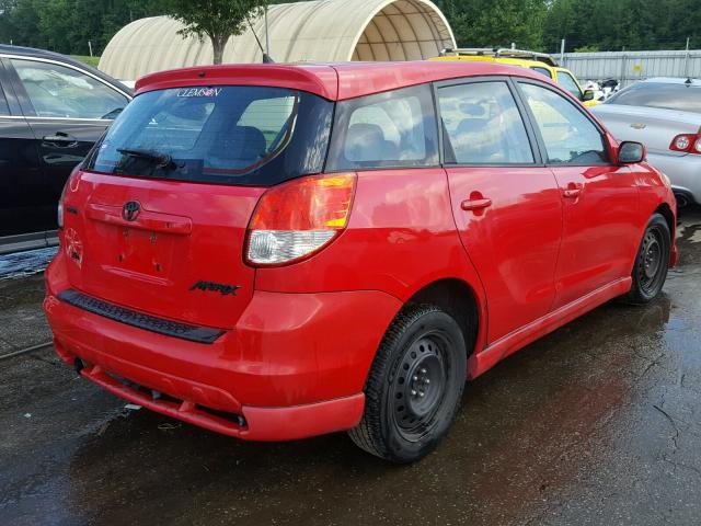 2T1KR32E03C067765 - 2003 TOYOTA COROLLA MA RED photo 4