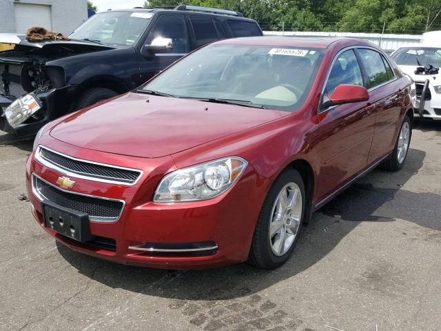 1G1ZC5E16BF269965 - 2011 CHEVROLET MALIBU 1LT წითელი ფოტო 2