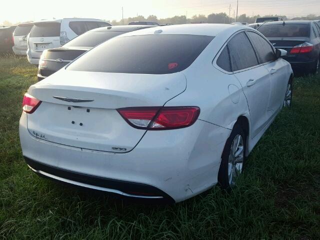 1C3CCCAB9FN726364 - 2015 CHRYSLER 200 LIMITE WHITE photo 4