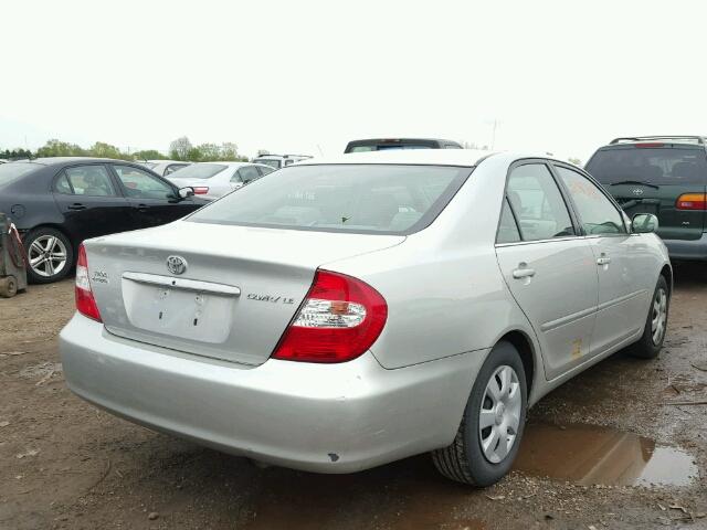 4T1BE32K23U716501 - 2003 TOYOTA CAMRY LE SILVER photo 4