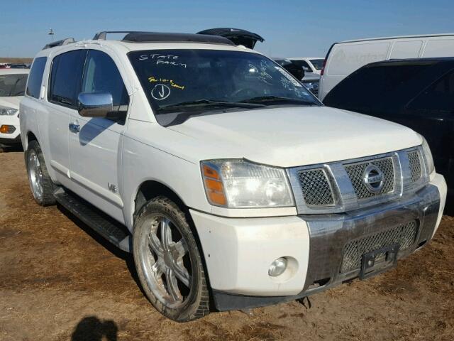 5N1AA08A66N734485 - 2006 NISSAN ARMADA SE WHITE photo 1