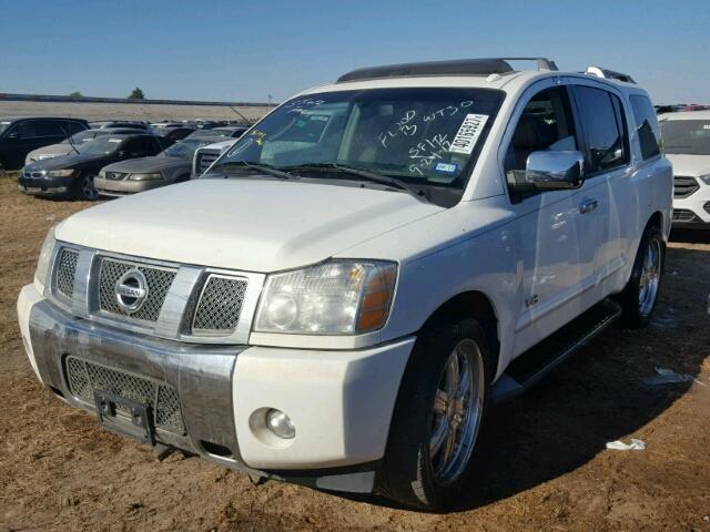 5N1AA08A66N734485 - 2006 NISSAN ARMADA SE WHITE photo 2