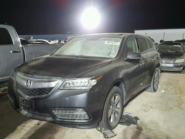 5FRYD3H23FB011369 - 2015 ACURA MDX GRAY photo 2