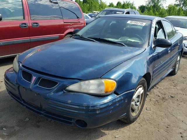 1G2NE52F82C195051 - 2002 PONTIAC GRAND AM S 蓝色 照片 2