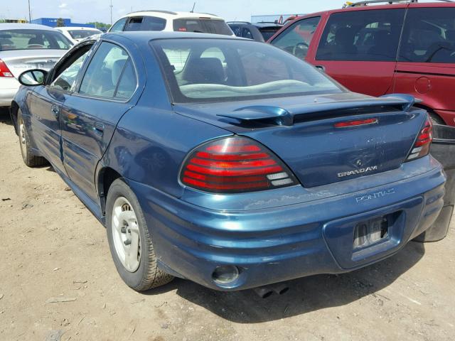 1G2NE52F82C195051 - 2002 PONTIAC GRAND AM S 蓝色 照片 3
