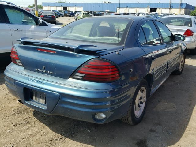 1G2NE52F82C195051 - 2002 PONTIAC GRAND AM S 蓝色 照片 4