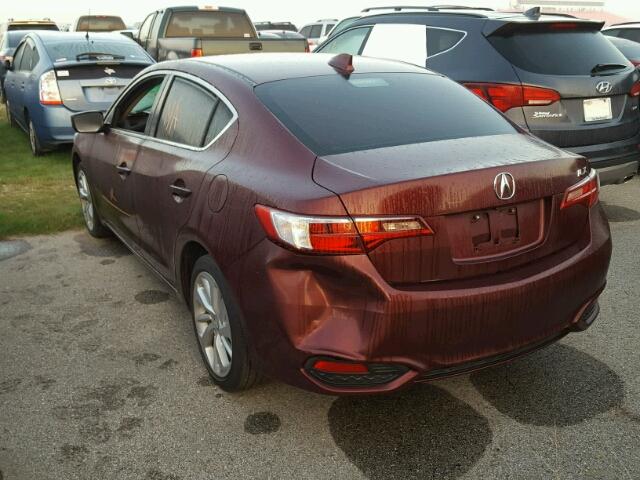 19UDE2F38GA024469 - 2016 ACURA ILX BASE MAROON photo 3